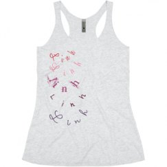 Ladies Slim Fit Super Soft Racerback Triblend Tank