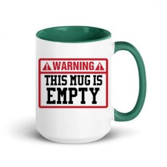 15oz Ceramic Mug with Color Inside