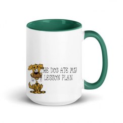 15oz Ceramic Mug with Color Inside