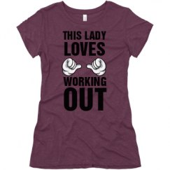 Ladies Slim Fit Super Soft Triblend Tee