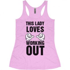 Ladies Slim Fit Super Soft Racerback Triblend Tank