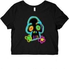 Ladies Slim Fit Crop Top Tee