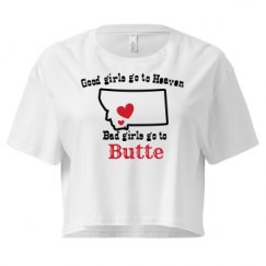 Ladies Festival Cali Crop Top Tee