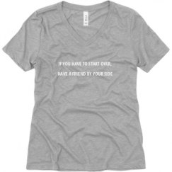 Ladies Relaxed Fit V-Neck Tee