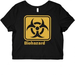 Ladies Slim Fit Crop Top Tee