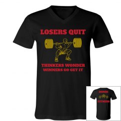 DONDIFITNESS GUY V NECK T SHIRT