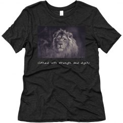 Clothed with strength and dignity