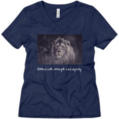 Ladies Relaxed Fit V-Neck Tee