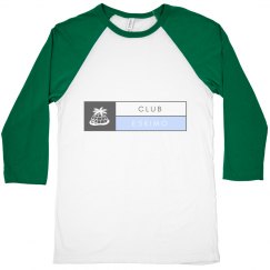 Clubeskimo Blue Print Raglan Top
