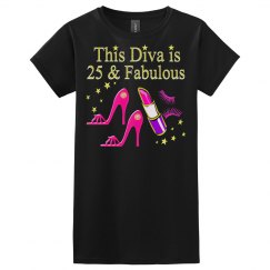 DAZZLING 25 AND FABULOUS PINK SHOE QUEEN DESIGN