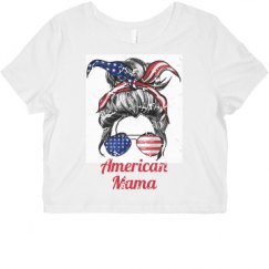 Ladies Slim Fit Crop Top Tee