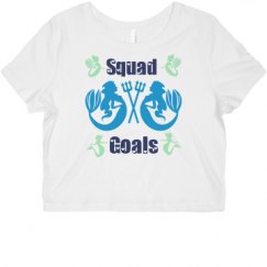 Ladies Slim Fit Crop Top Tee