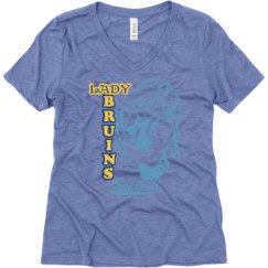 Ladies Relaxed Fit Super Soft Triblend V-Neck Tee