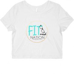 Ladies Slim Fit Crop Top Tee