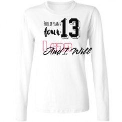 Ladies Relaxed Fit Basic Long Sleeve Tee