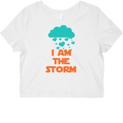 Ladies Slim Fit Crop Top Tee