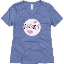 Ladies Relaxed Fit Super Soft Triblend V-Neck Tee
