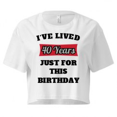 Ladies Festival Cali Crop Top Tee