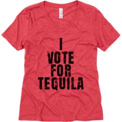 Ladies Relaxed Fit Super Soft Triblend V-Neck Tee