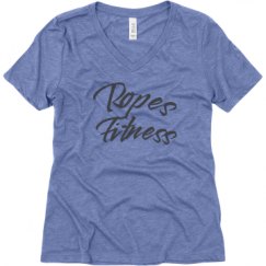 Ladies Relaxed Fit Super Soft Triblend V-Neck Tee