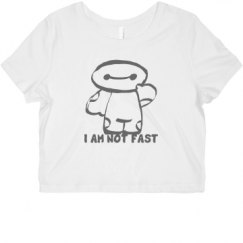 Ladies Slim Fit Crop Top Tee