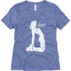 Ladies Relaxed Fit Super Soft Triblend V-Neck Tee