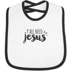 Infant Contrast Trim Bib