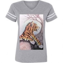 Ladies Relaxed Fit Vintage Sports Tee