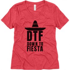 Ladies Relaxed Fit Super Soft Triblend V-Neck Tee