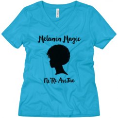 Ladies Relaxed Fit V-Neck Tee