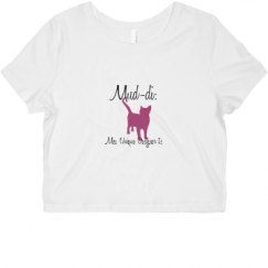 Ladies Slim Fit Crop Top Tee