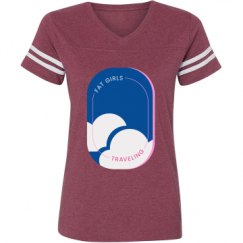 Ladies Relaxed Fit Vintage Sports Tee