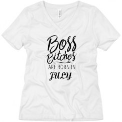 Ladies Relaxed Fit V-Neck Tee