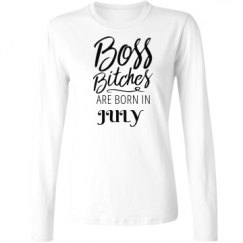 Ladies Relaxed Fit Basic Long Sleeve Tee