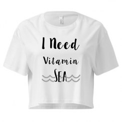 Ladies Festival Cali Crop Top Tee