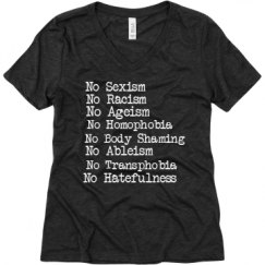 Ladies Relaxed Fit Super Soft Triblend V-Neck Tee