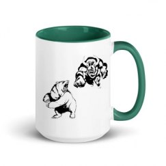 15oz Ceramic Mug with Color Inside