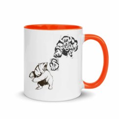11oz Ceramic Mug with Color Inside