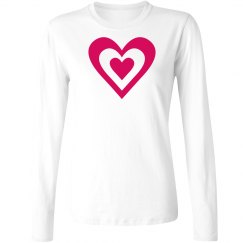Pink heart top