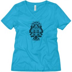 Ladies Relaxed Fit V-Neck Tee
