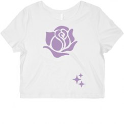 Ladies Slim Fit Crop Top Tee