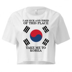 Ladies Festival Cali Crop Top Tee