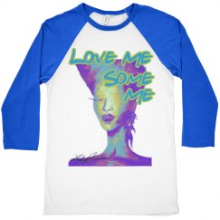 Love Me Blue Baseball tee