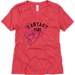 Ladies Relaxed Fit Super Soft Triblend V-Neck Tee