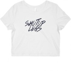 Ladies Slim Fit Crop Top Tee