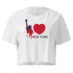 Ladies Festival Cali Crop Top Tee