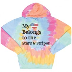 Unisex Tie-Dye Fleece Hoodie
