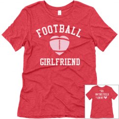 Player Number Football Girlfriend T-Shirt