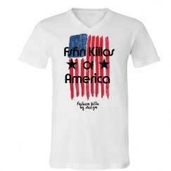 Unisex V-Neck Jersey Tee