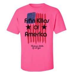 Unisex Ultra Cotton Safety Neon Crewneck Tee